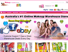 Tablet Screenshot of makeupaustralia.net
